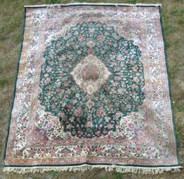 Hand Knotted Silk Hereke Rug 9.5x6.5 Ft   #1967