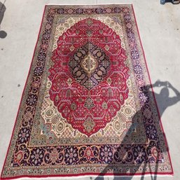 Hand Knotted Persian Tabriz Rug 10x13 Ft    #1391