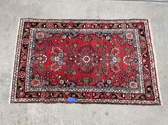 Hand Knotted Persian Lilihan Rug  4x2.5 Ft  #1437.