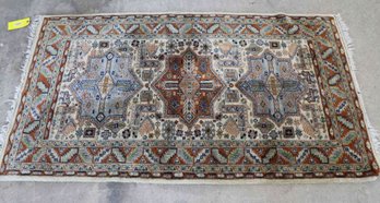 Hand Knotted Bohkara Rug 3.2x3.2 Ft   #1451