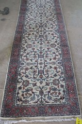 Hand Knotted Wool Tabriz Rug 12x2.6 Ft.  #1499