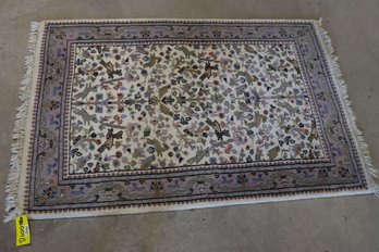 Hand Knotted Agra Tabriz Rug 5.7x3.8 Ft.   #1591.