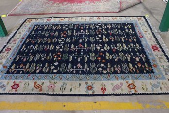 Hand Knotted Kilm Rug 10.6x8 Ft.  #1589.