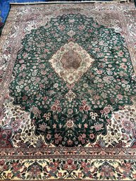 Very Fine Hand Knotted Hereke Rug 9.5x6.8 Ft.   #1581.