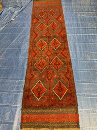 Hand Knotted Turkman Rug 8x2 Ft.  #1574.