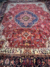 Hand Knotted Persian Heriz Rug 10x13 Ft.   #1582