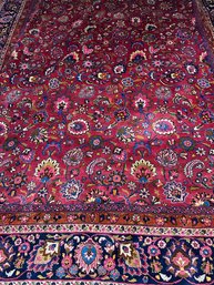 Hand Knotted Persian Mashad Rug 11x16 Ft. #1174.