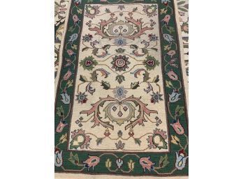 Hand Knotted Agra Heriz Rug  68'x41'.  # 4097