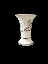 Vintage Miniature Griffin Bird Porcelain Vase