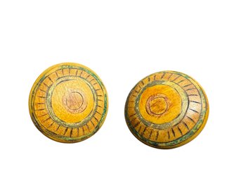 Vintage Wooden Earrings