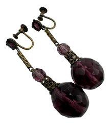 Antique Czech Glass Earrings