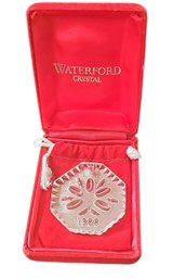 Vintage Waterford Glass 1988 Christmas Ornament,  Never Hung,  Original Box