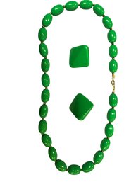 Stunning Green Lucite. Set