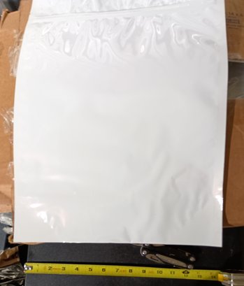 Brand New Glossy White Bags Uline Barrier Pouches 12 X 16 Count: Approx. 300 Pieces