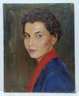 Three (3) Original Signed Artwork Oil On Canvas Cathedral Landscape Female Portrait & Framed River Landscape
