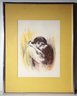 Four (4) Vintage Signed Artworks Portraits Figures Lithograph Prints Sandu Liberman Honore Daumier Makoto