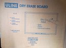 Uline Model H-617 Non Magnetic Melamine White Dry Erase Board - 4 X 3' New In Box!
