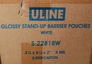 Brand New Glossy White Bags Uline Barrier Pouches 3 X 5 2 Count: Approx. 2000 Pieces
