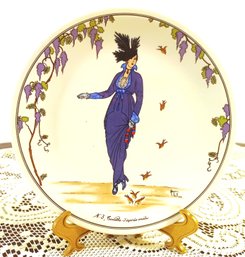 Villeroy & Boch - Design 1900 - Decorative Dinner Plate No. 3 'Coilette' Vintage Excellent Condition 8'