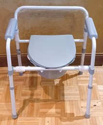 Bedside Commode 16' Toilet Chair Seat With Arms Mobile Portable Toilet For Those With Disabilities Elderly