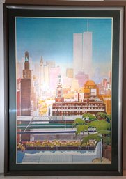 David Lingwood American Artist 'I Love New York, 1981' Original Lithograph Large 35 X 50 Framed