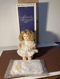 Moments Treasured Handcrafted Collectible Porcelain Doll Christen Limited Edition By William Tung