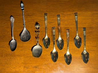 9 Stainless Steel Spoons