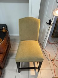 Single Wood Frame & Fabric Barstool By Restoration Hardware