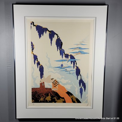 Erte Signed Limited Edition Serigraph 47/300 'Vintage' (Local Pick Up Or UPS Store Ship Only)