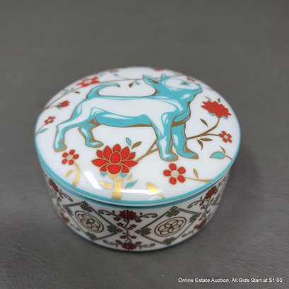 Tiffany & Co. Porcelain Year Of The Dog Trinket Box