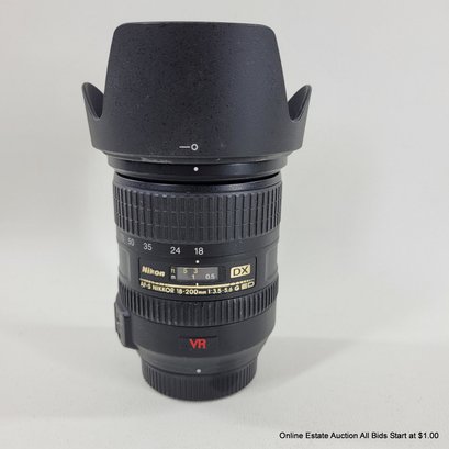 Nikon DX AF-S Nikkor 18-200mm 1:3.5- 5.6 G ED Lens