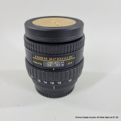 Tokina Fisheye 10-17 F3.5-4.5 DX Nikon Mount