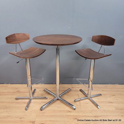 3 Piece Pub Table & Adjustable Stools (LOCAL PICKUP ONLY)