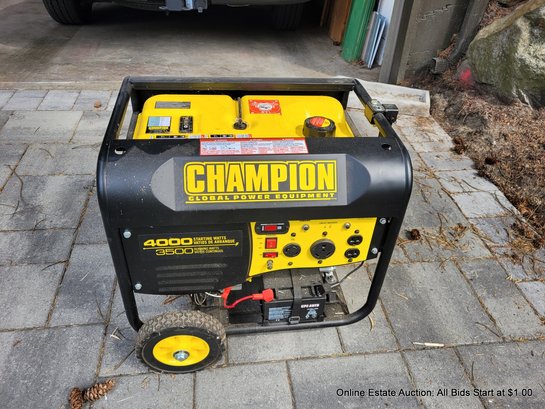 Champion 4000 Battery Start Generator (Local Pick Up Only)