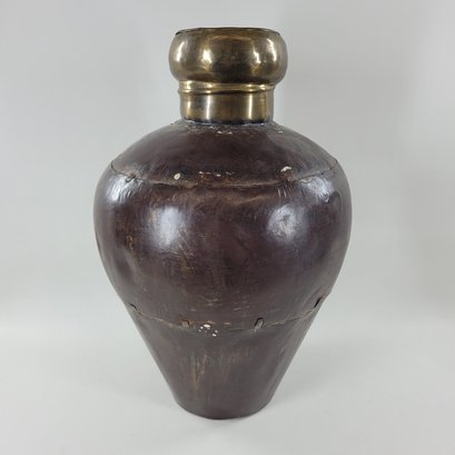 Steel And Brass Decorative Vase