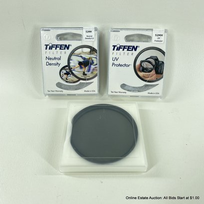 Tiffen 52mm UV Protector & Neutral Density Filters & B&W 77 Circular-Pol MRC Filter