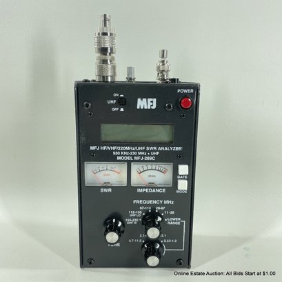 MFJ Analyzer HF VHF 220MHz UHF SWR Model MFJ-269C