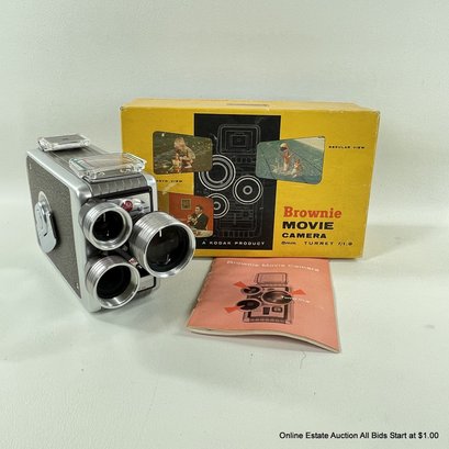 Kodak Brownie 8mm Movie Camera In Original Box