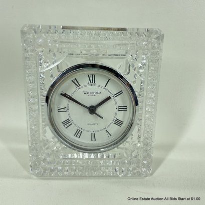 Waterford Crystal Quartz Dresser Clock