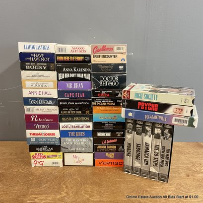 Large Lot Of VHS Tapes LOCAL PICK UP ONLY