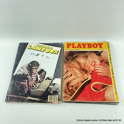 Vintage Playboy En Francais Album 4 And The Best Of National Lampoon #7