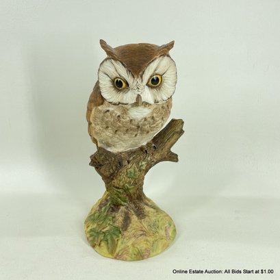 Aynsley Fine Porcelain Scops Owl Figurine 1975