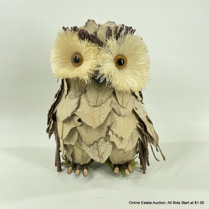 Twigs And Leaves Owl Sculpture