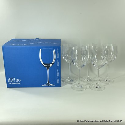 Set Of 5 DiVino By Rosenthal Water Goblets