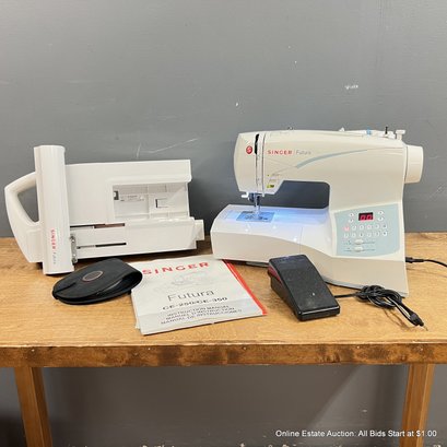 Singer Futura Embroidery Sewing Machine With Embroidery Arm Attachment And CDs LOCAL PICKUP ONLY