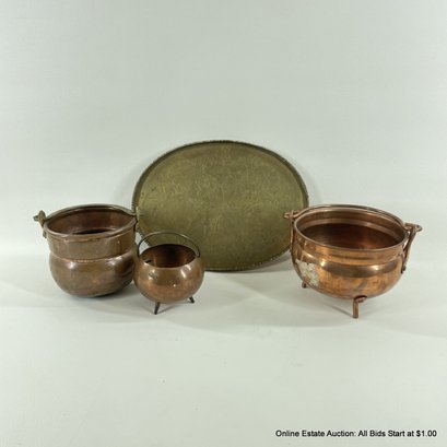 Assorted Copper & Brass Decor