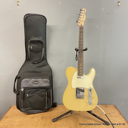 Squire By Fender Telecaster Standard Series Six String Electric Guitar With Padded Fender Case