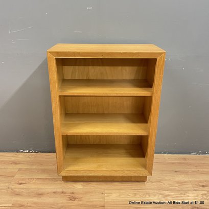 Oak Wood Three-Shelf Short Book Case (LOCAL PICK UP ONLY)