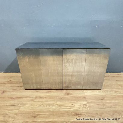 Stainless Steel Veneer Cabinet With Shelf (LOCAL PICK UP ONLY)