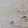 19th Century Landscape Watercolor On Paper Unsigned
